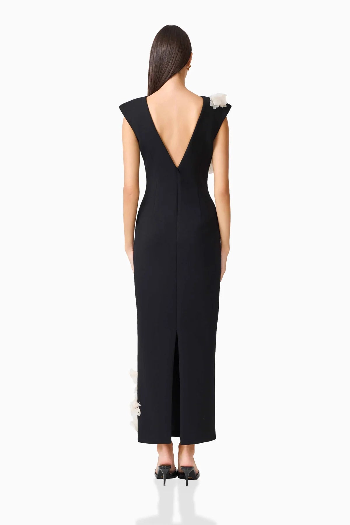 Elliatt Martina Applique Gown in Black