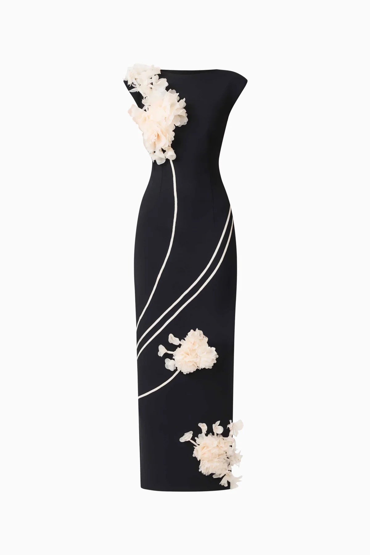 Elliatt Martina Applique Gown in Black