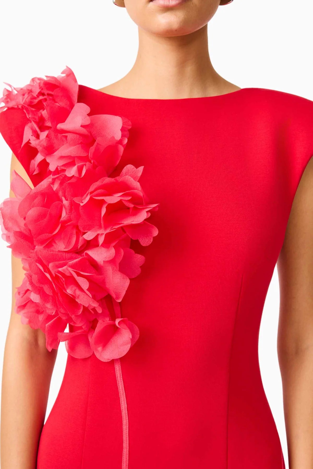 Elliatt Martina Applique Gown in Red