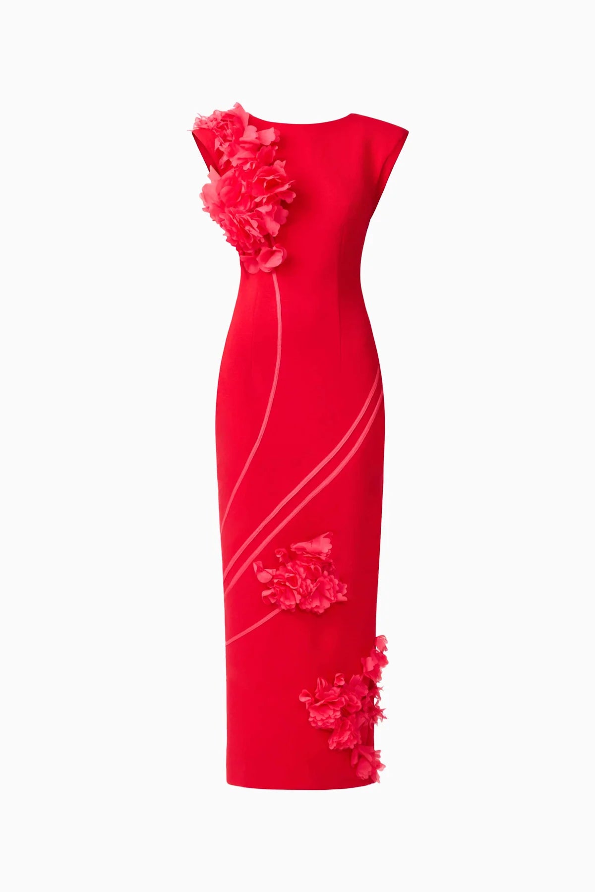 Elliatt Martina Applique Gown in Red