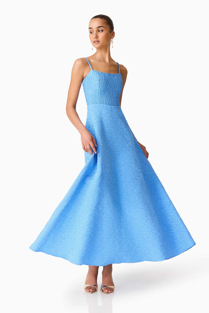 Elliatt Briallen Textured Gown - Blue