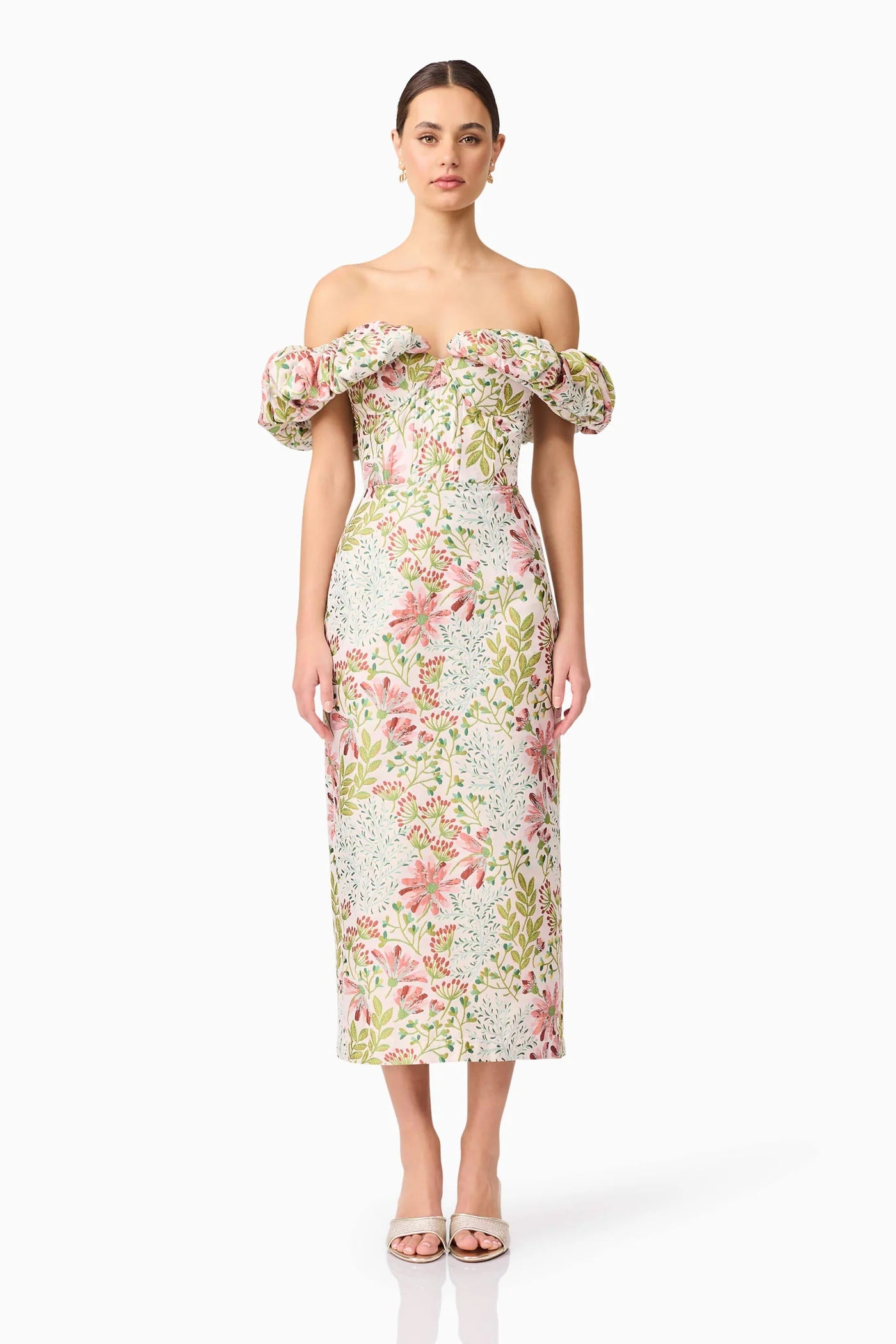 Elliatt Calaantha Off Shoulder Midi Dress