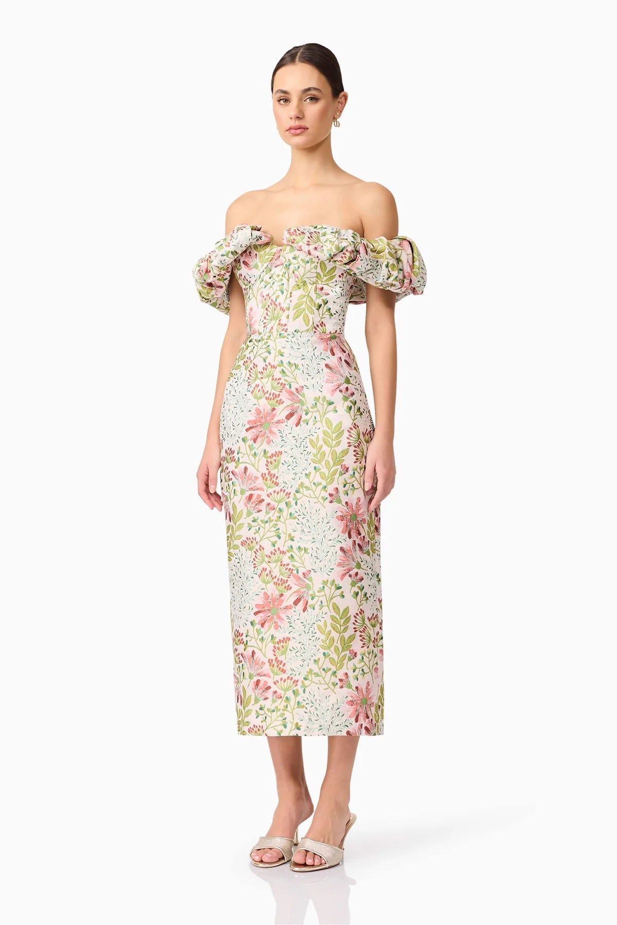 Elliatt Calaantha Off Shoulder Midi Dress