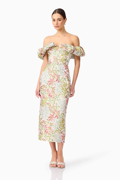Elliatt Calaantha Off Shoulder Midi Dress