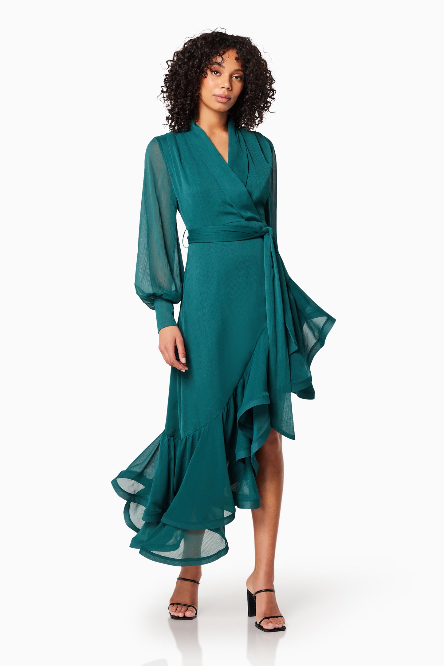 Elliatt Genevieve Dress - Forest Green CLEARANCE