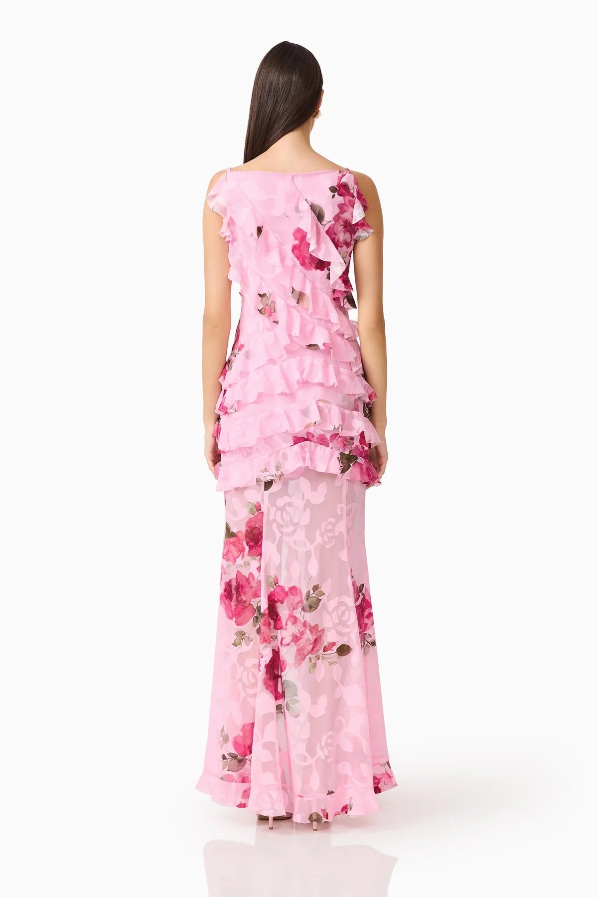 Elliatt Eleanora Ruffle Gown - Pink