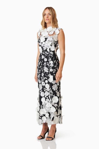 Elliatt Selene Cocktail Dress - Black/White