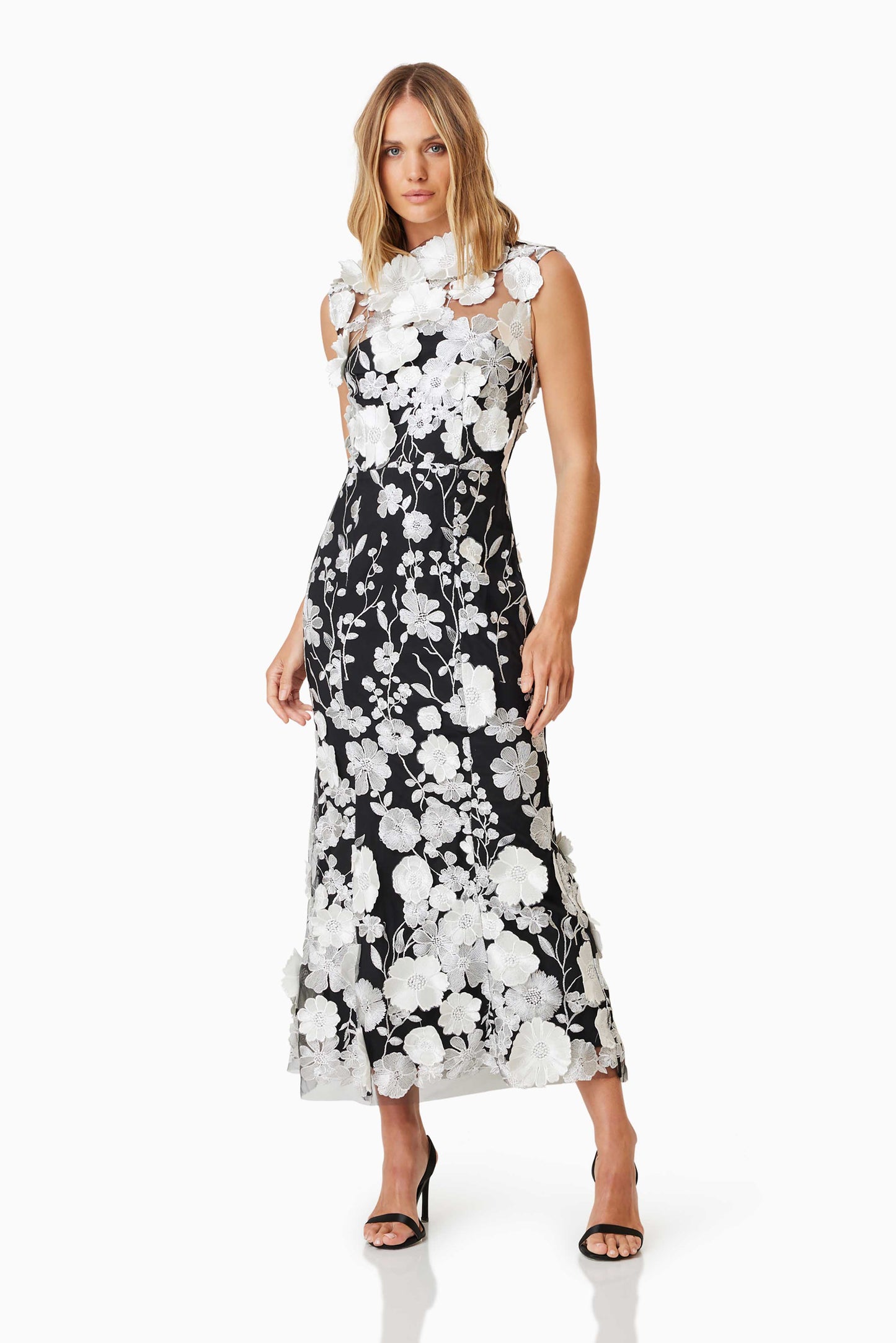 Elliatt Selene Cocktail Dress - Black/White