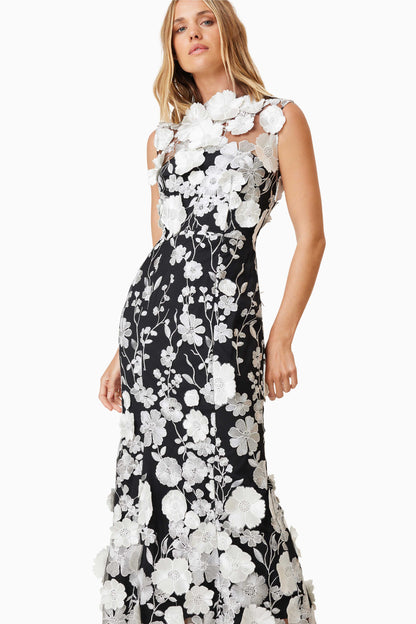 Elliatt Selene Cocktail Dress - Black/White