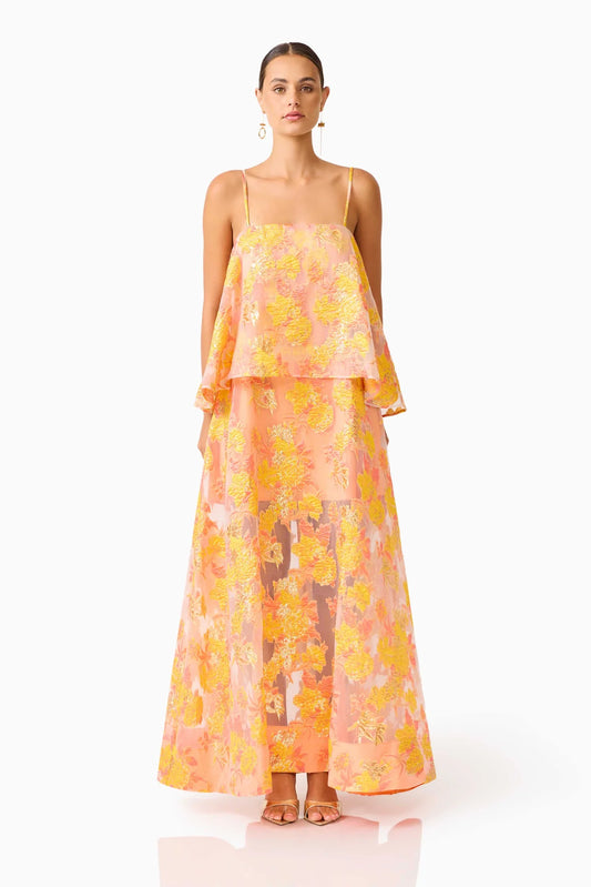 Elliatt Elysia Gown - Orange Floral