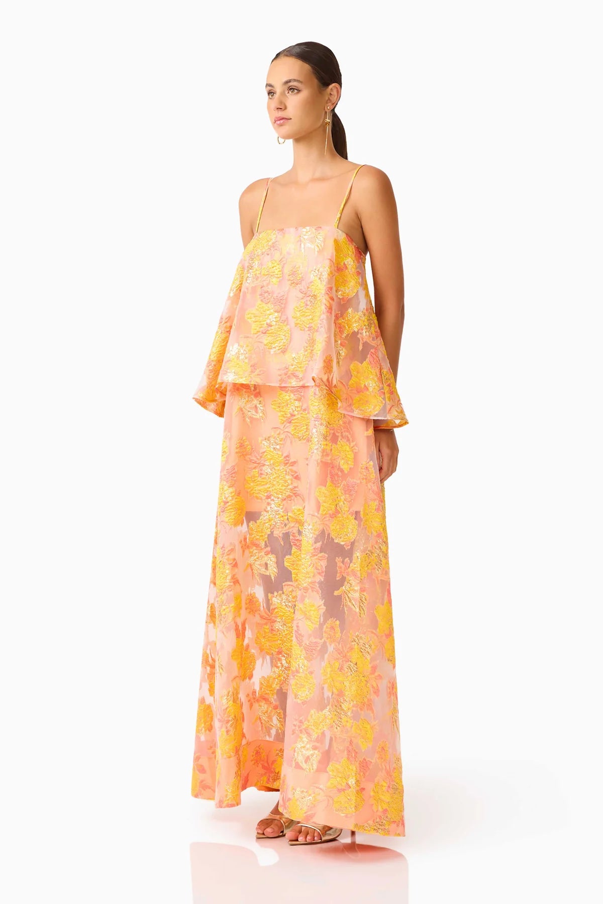 Elliatt Elysia Gown - Orange Floral