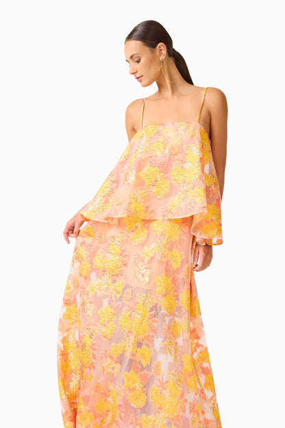 Elliatt Elysia Gown - Orange Floral
