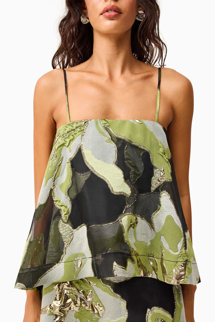 Elliatt Elysia Gown - Green/Black