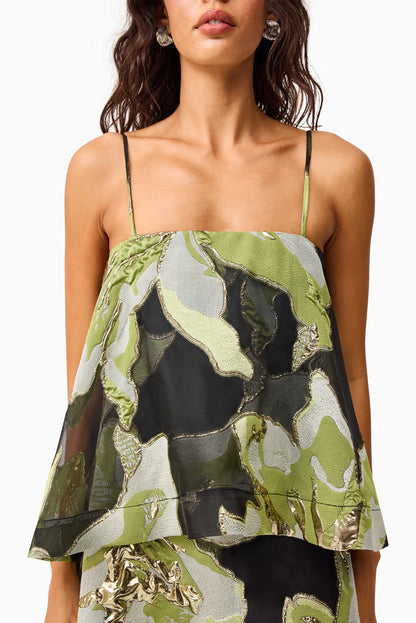 Elliatt Elysia Gown - Green/Black