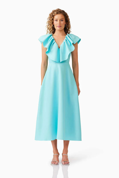 Elliatt Gabi Midi Dress - Aqua