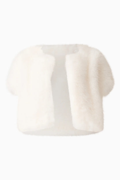 Elliatt Lucyna Short Sleeve Bolero - White