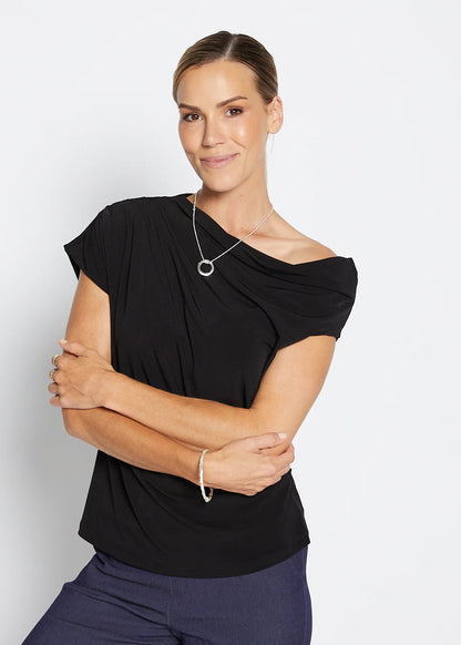 Philosophy Aust. Kimba Asym. Top - Black
