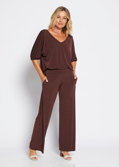 Philosophy Australia Paltrow Ultra Wide Pants - Chocolate