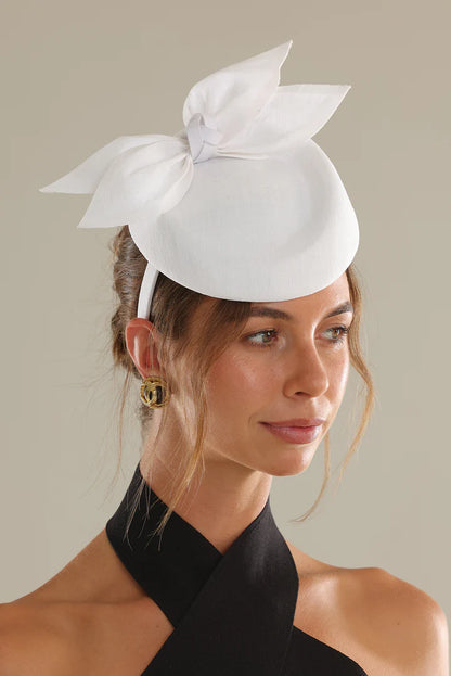 Florence Fascinator in White