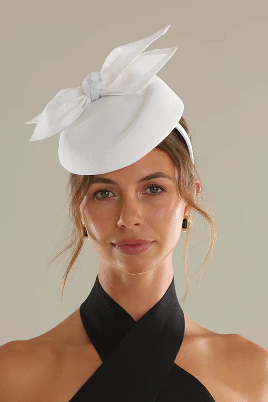 Florence Fascinator in White