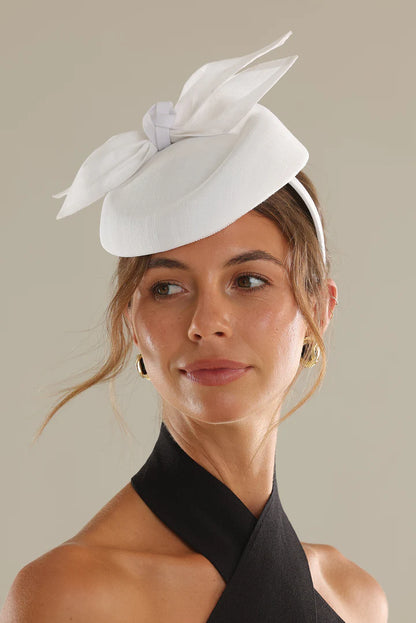 Florence Fascinator in White