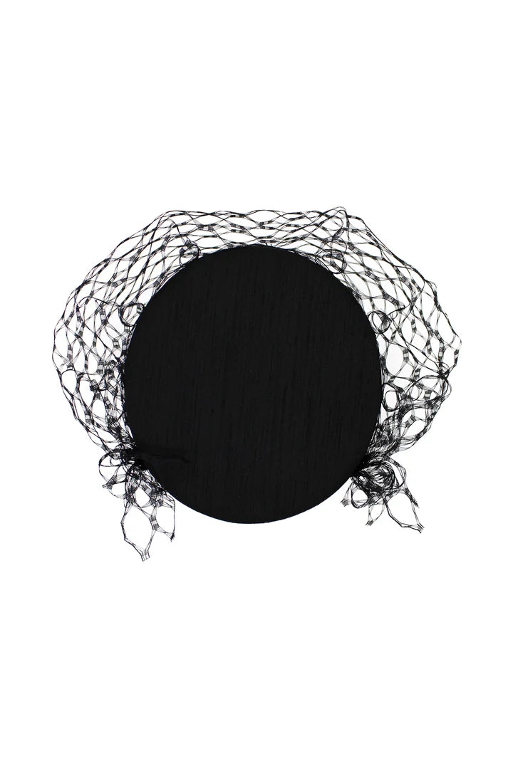 Zahra Pillbox Hat in Black COMING SOON