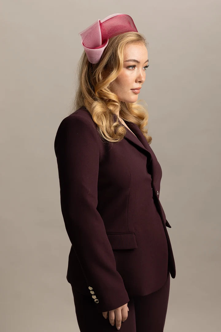 Britney Fascinator in Burgundy Pink COMING SOON