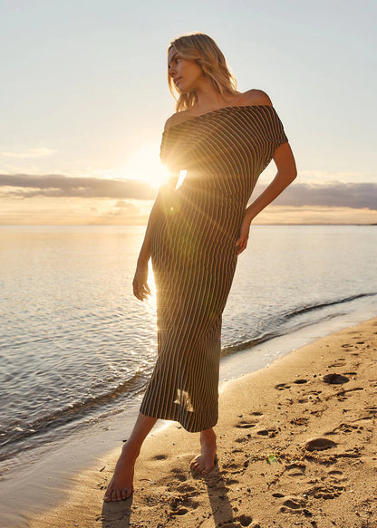 Fate & Becker Everlyn Metallic Jersey Dress
