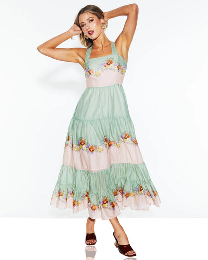 Fate & Becker Hollyhock Maxi Dress - Floral