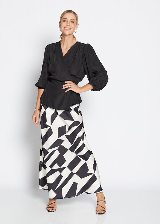 Philosophy Ines Maxi Skirt - Black/White