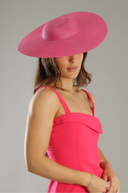 Mona Racewear Plate Hat in Hot Pink COMING SOON