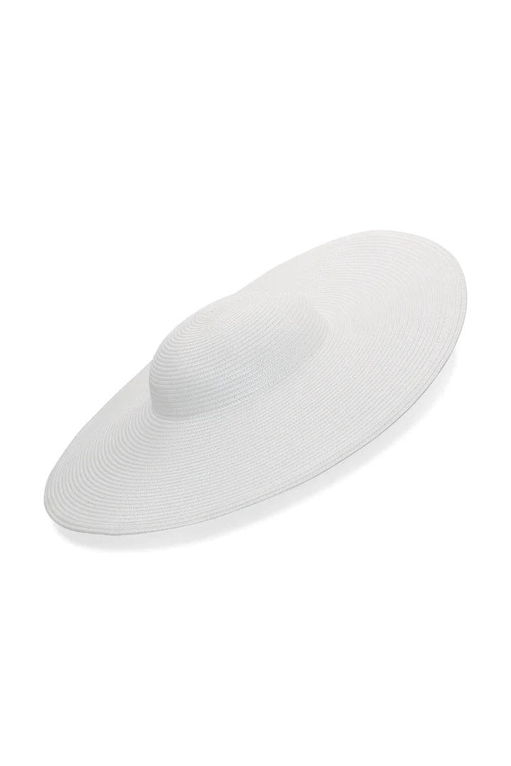 Mona Racewear Plate Hat in White COMING SOON