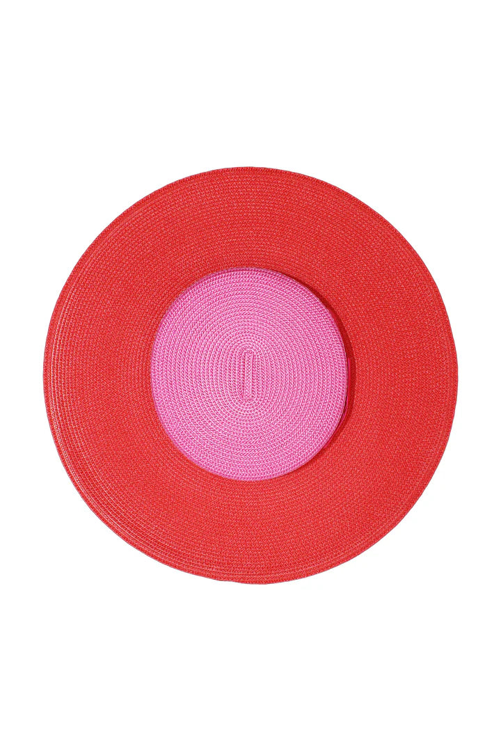 Domino Racewear Boater in Red and Pink