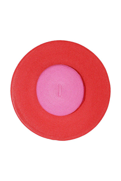 Domino Racewear Boater in Red and Pink