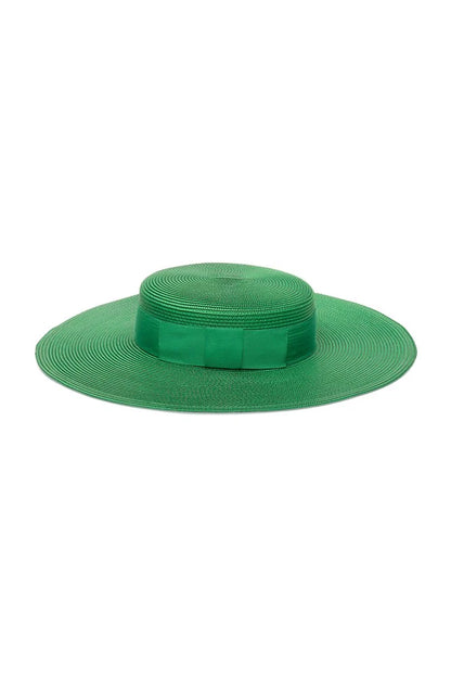 Macy Racewear Boater in Emerald Green