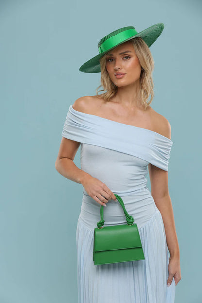 Macy Racewear Boater in Emerald Green