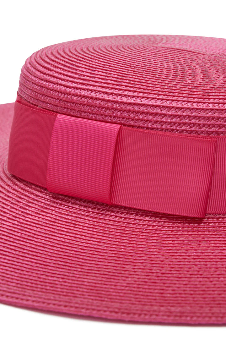 Macy Racewear Boater in Hot Pink