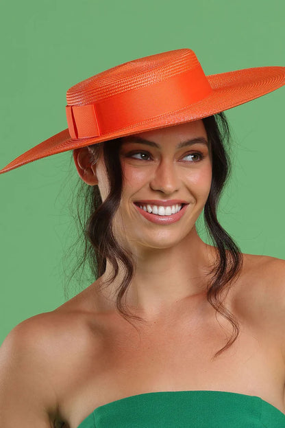 Macy Racewear Boater in Orange
