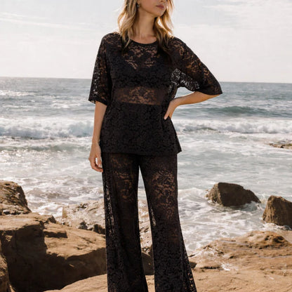 Desi Lace Top - Black