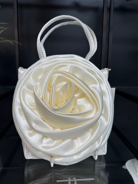 Rochelle Flower Mini Bag - Ivory (Cream)