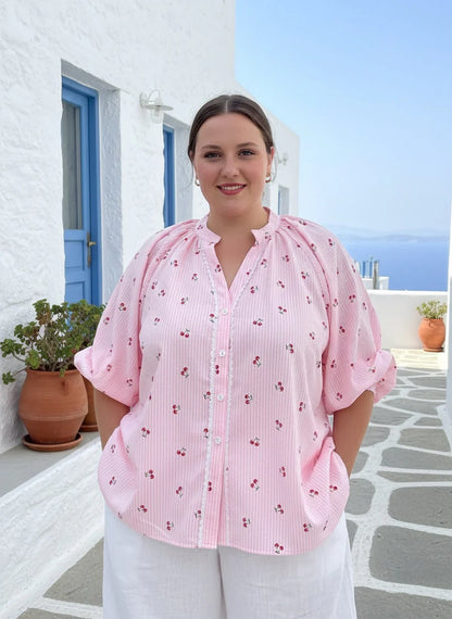 Cherry Shirt - Pink