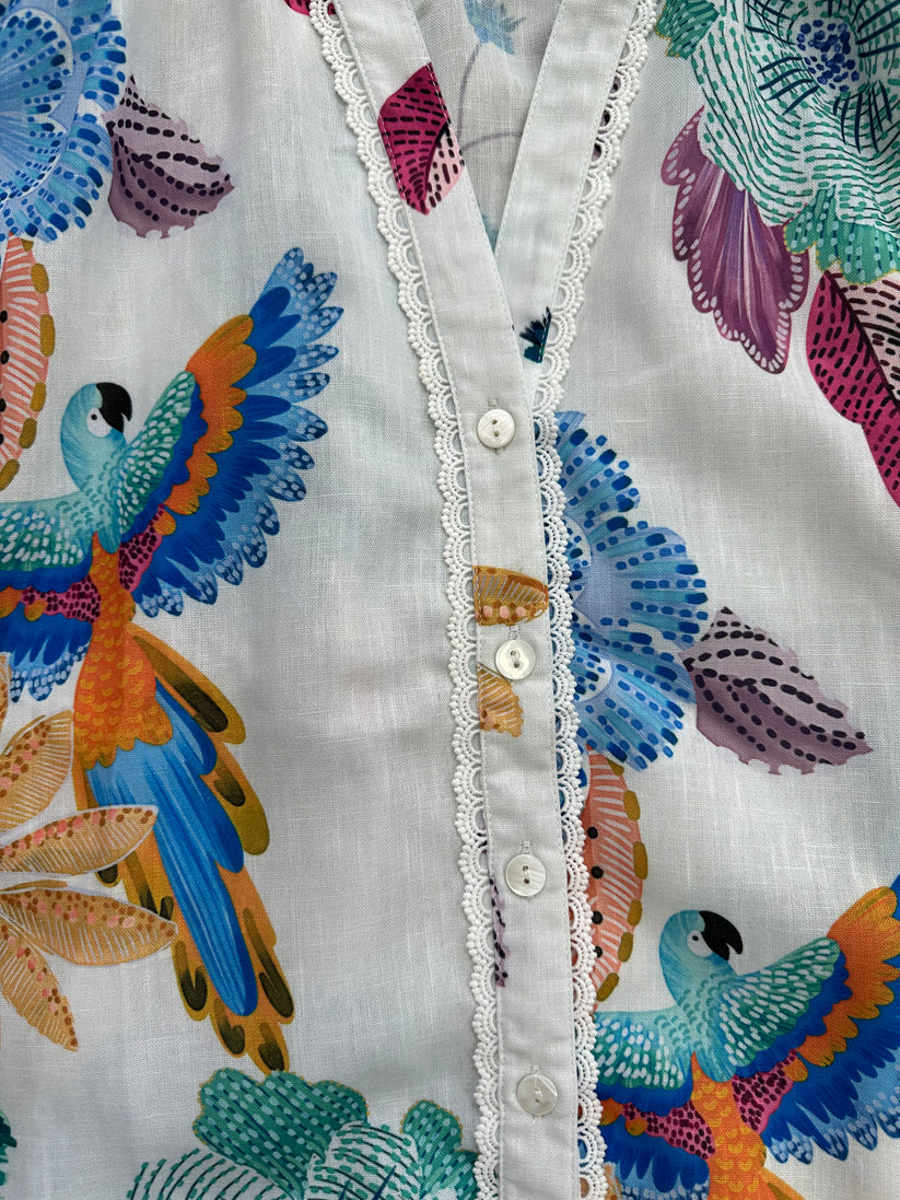 Kiik Birds of Paradise Shirt - Blue