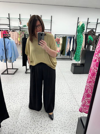 Fate & Becker Corsica Knit Top - Gold Lurex