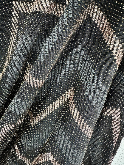 Alice Sparkle Knit Maxi Dress - Black/Gold