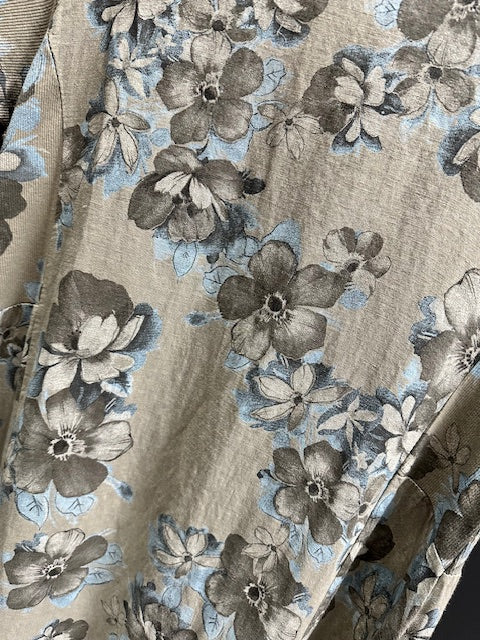 Mimi Floral Dress - Grey