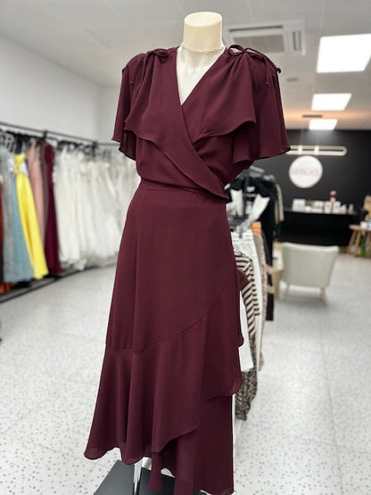 Clancy Wrap Dress - Wine