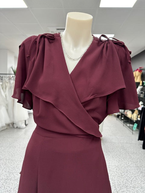 Clancy Wrap Dress - Wine