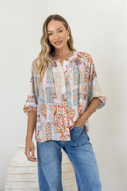 Paisley Patchwork Malta Top