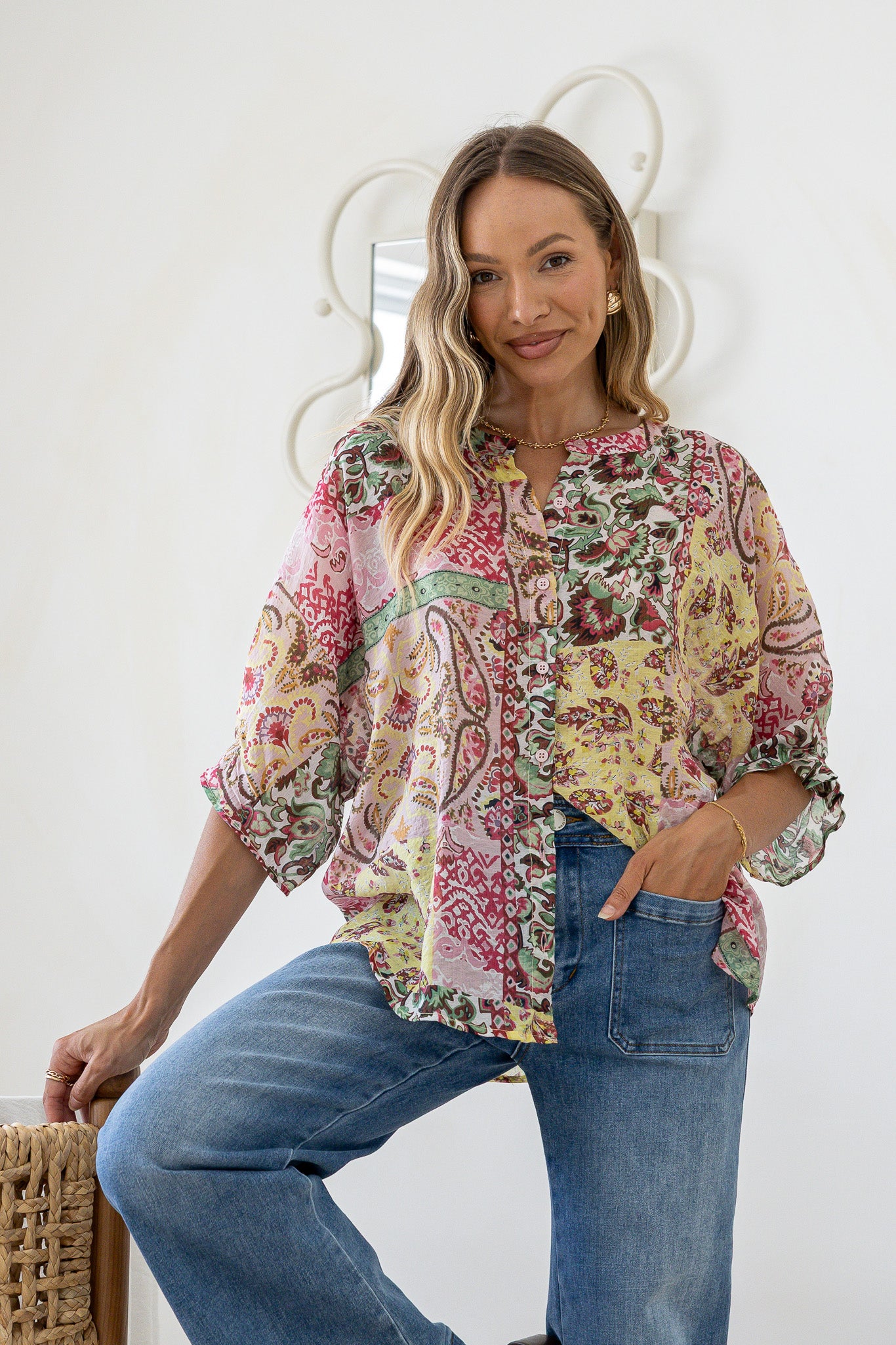 Marbella Blouse - Pink