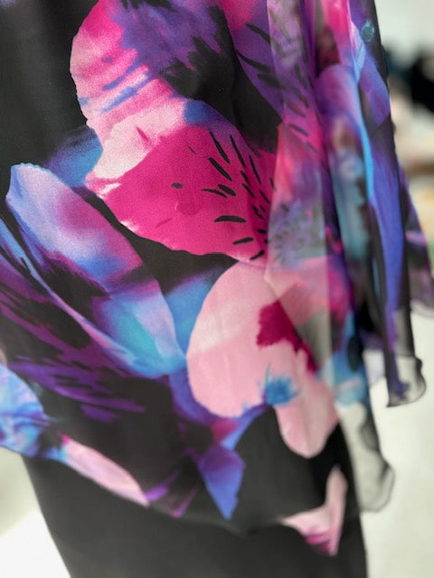 Lilas Printed Chiffon Top